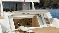 Luxury yacht Amels 199 Oversize insideoutside beach clubgym